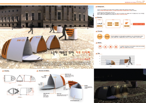 노숙자의 재활을 위한 카트 디자인